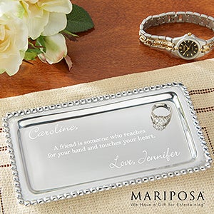 Mariposa® String of Pearls Personalized Jewelry Tray