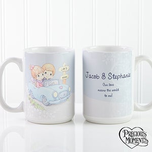 Large Personalized Coffee Mugs   Precious Moments Couple