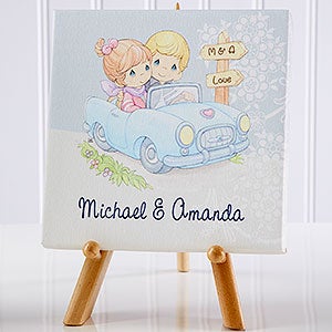 Personalized Romantic Tabletop Canvas Print - Precious Moments Couple