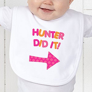 They Did It! Personalized Infant Bib