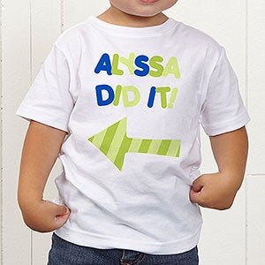 They Did It! Personalized Toddler T-Shirt