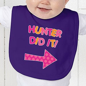 Personalized Baby Bib - They Did It