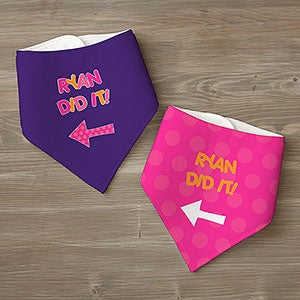 Personalized Bandana Bibs - They Did It