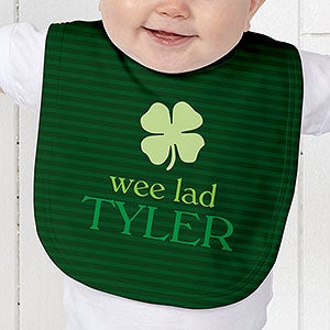 Personalized Irish Born Lucky Baby Bib