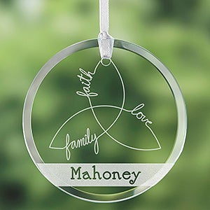 Irish Family Triple Knot Personalized Suncatcher