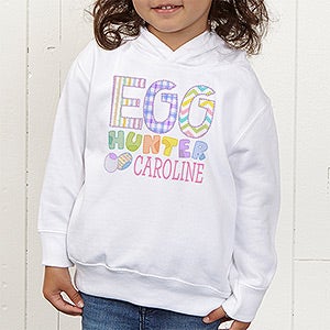Egg Hunter Personalized Toddler Hooded Sweatshirt