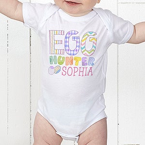 Egg Hunter Personalized Baby Bodysuit