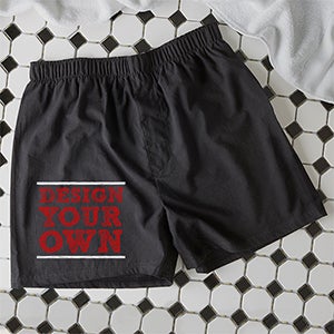 Design Your Own Personalized Black Boxers