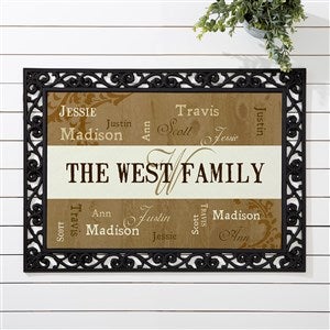 Personalized Family Name Doormat - Our Loving Family