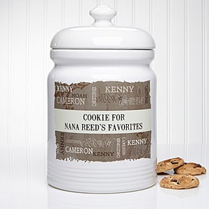 Our Loving Family Personalized Cookie Jar