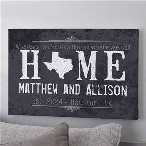 Personalized Canvas Prints - State of Love - Small - Unique Wedding & Anniversary Gifts - #14131-S