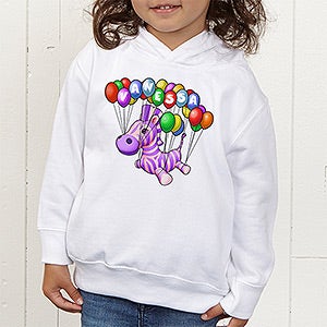 Floating Zoo Personalized Toddler Hooded Sweatshirt