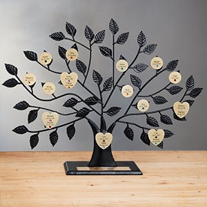 The Engraved Family Tree With Gold Base - #14191D
