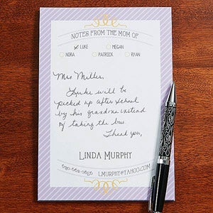 From The Mom Of... Personalized Notepad