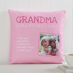 Definition of Grandma Personalized 14 Photo Pillow