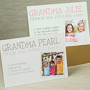 Definition Of Grandma Personalized Greeting Card