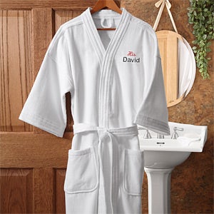 His White Personalized Spa Robe