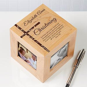 Baptism Personalized Photo Cube