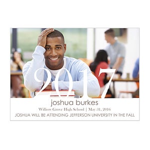 Proud Graduate Personalized Graduation Announcements-Horizontal