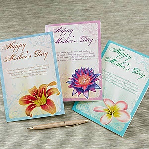 A Mother's Love Blooms Personalized Greeting Card