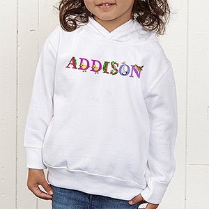 Alphabet Animals Personalized Toddler Hooded Sweatshirt