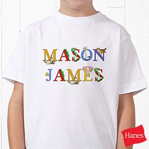 Alphabet Animals Name Personalized Hanes® Youth T-Shirt