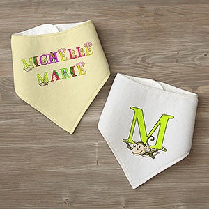 Personalized Bandana Bibs - Alphabet Animals