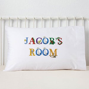 Alphabet Animals Personalized Pillowcase