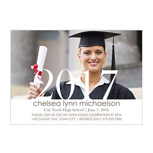 Proud Graduate Personalized Graduation Invitation-Horizontal