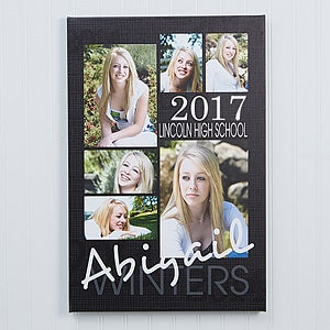 Graduation Portrait Collage Canvas Print - 20 x 30