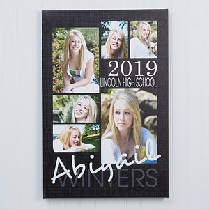 Graduation Portrait Personalized Canvas Prints - 24x36