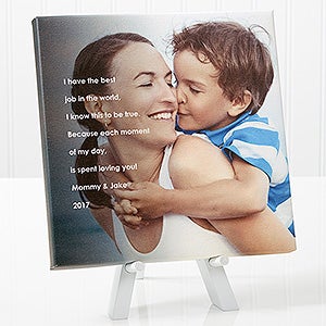 Photo Sentiments For Her Tabletop Canvas Print- 8 x 8