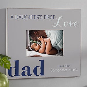 First Hero, First Love Personalized Dad Picture Frame - 4x6 Wall
