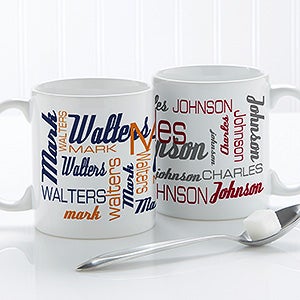 Signature Style For Him Personalized Coffee Mug 11 oz.- White-14425-W