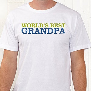 Personalized Grandpa T-Shirts - Grandpa's Favorite - Adult Large - Red