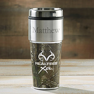 Personalized Travel Mugs - RealTree Camouflage