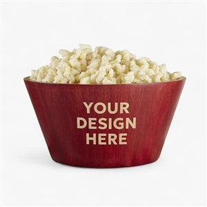 Personalized Bamboo Serving Bowl With Your Business Logo - 14454