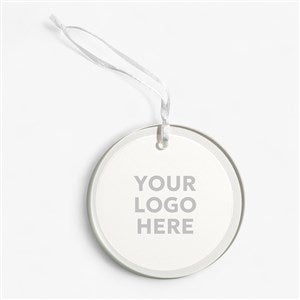 Custom Glass Christmas Ornaments With Your Logo - 14459