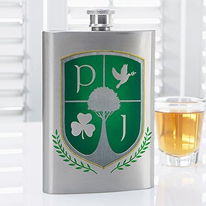 My Crest Personalized Flask- Graphic
