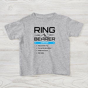 Personalized Ring Bearer T-Shirts - Ring Security - Toddler T-Shirt