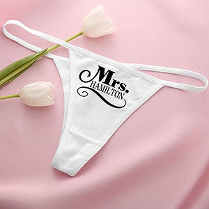 The Happy Couple Personalized Thong