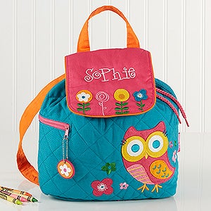 Lovable Owl Embroidered Kid's Backpack by Stephen Joseph