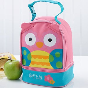 Lovable Owl Embroidered Lunch Bag by Stephen Joseph