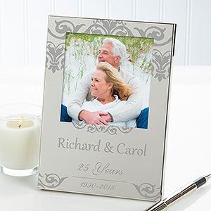 Anniversary Memories Personalized Engraved Picture Frame