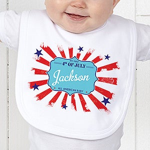 My First 4th Of July Personalized Bib