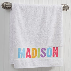 Personalized Kids Bath Towels   All Mine