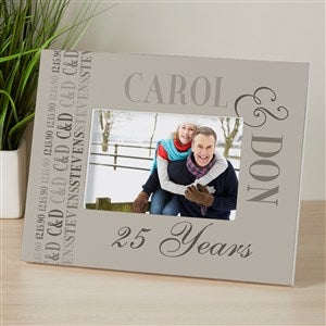Anniversary Memories Personalized 4x6 Tabletop Frame - Horizontal