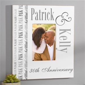 Anniversary Memories Personalized 5x7 Wall Frame - Vertical