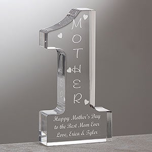 Personalized Gift for Mom and Grandma - Number One Design - Unique Mother