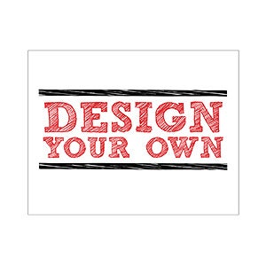 Design Your Own Personalized Stationery Flat Card- 4 1/4 x 5 1/2 Horiz.
